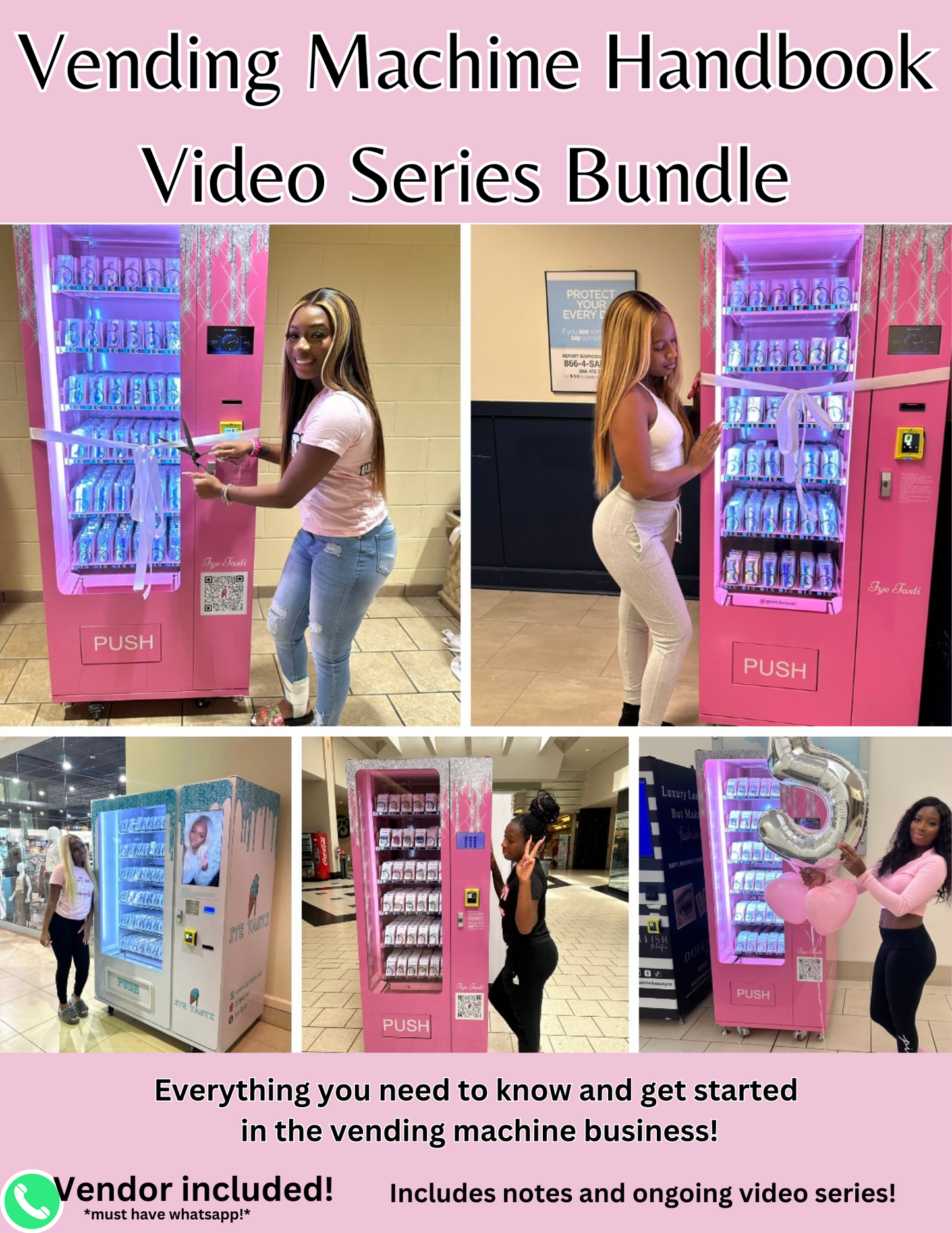 Vending Machine Starter Pack Bundle (vendor and video series included)