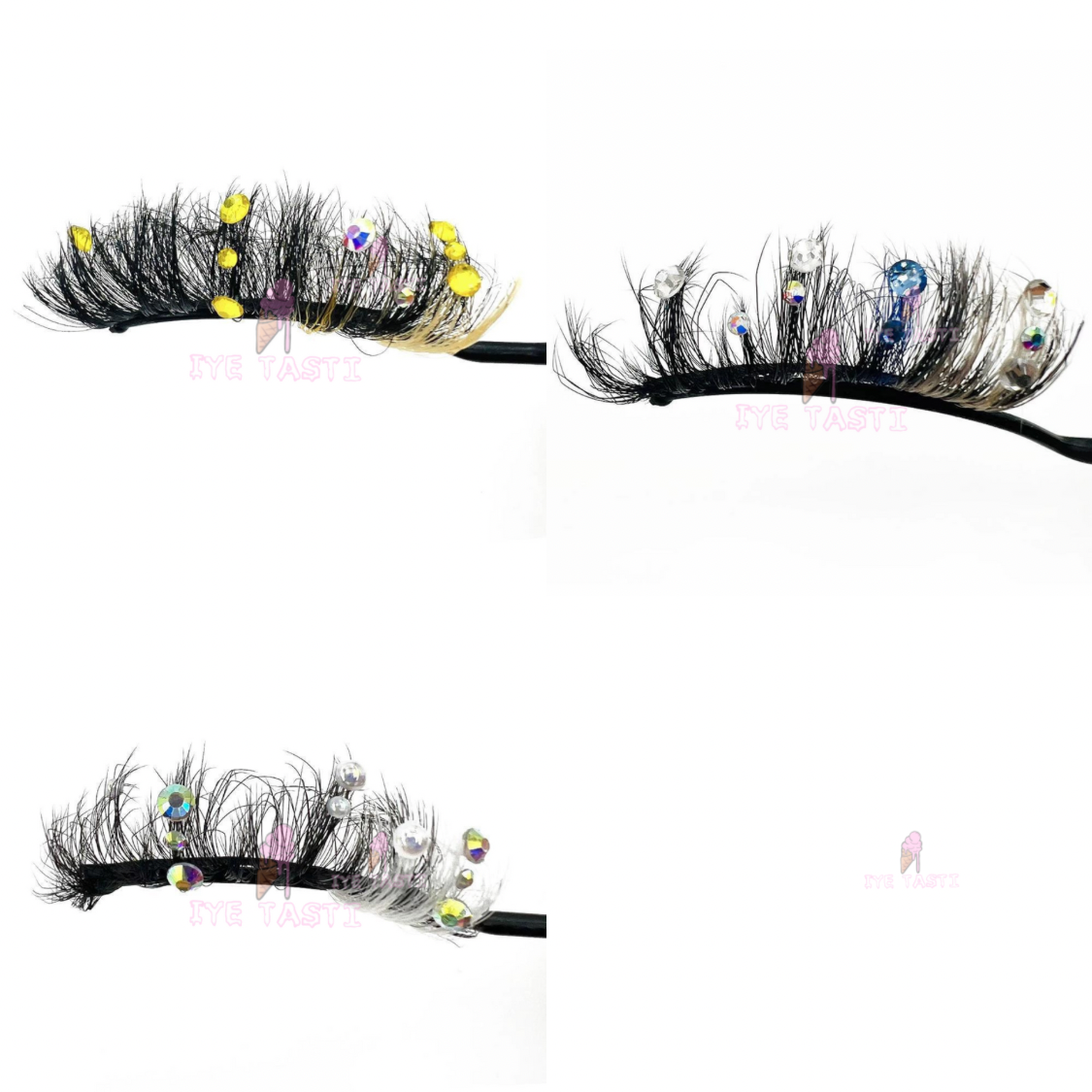 Wholesale Rhinstone Color Lashes