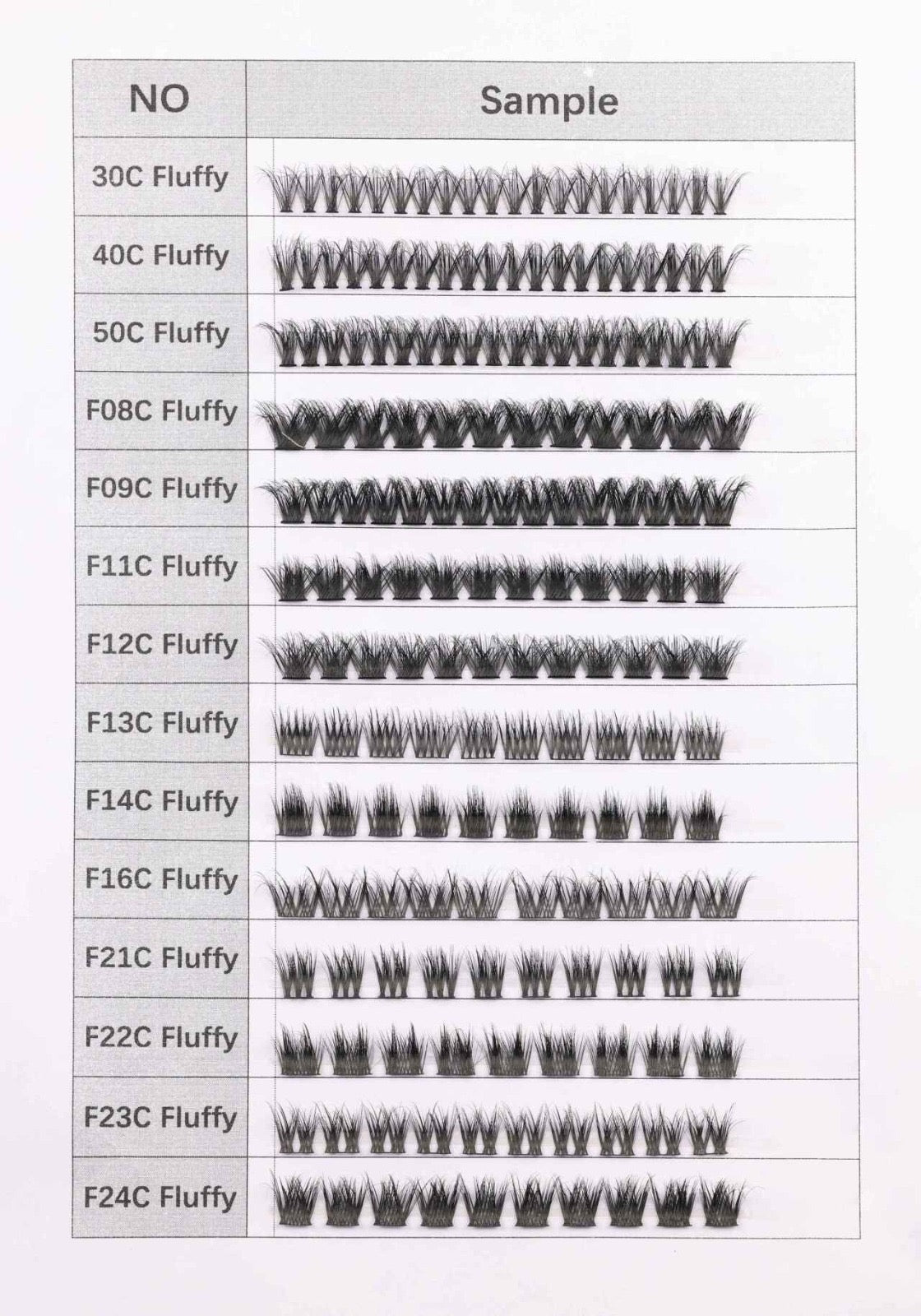 Wholesale lash clusters