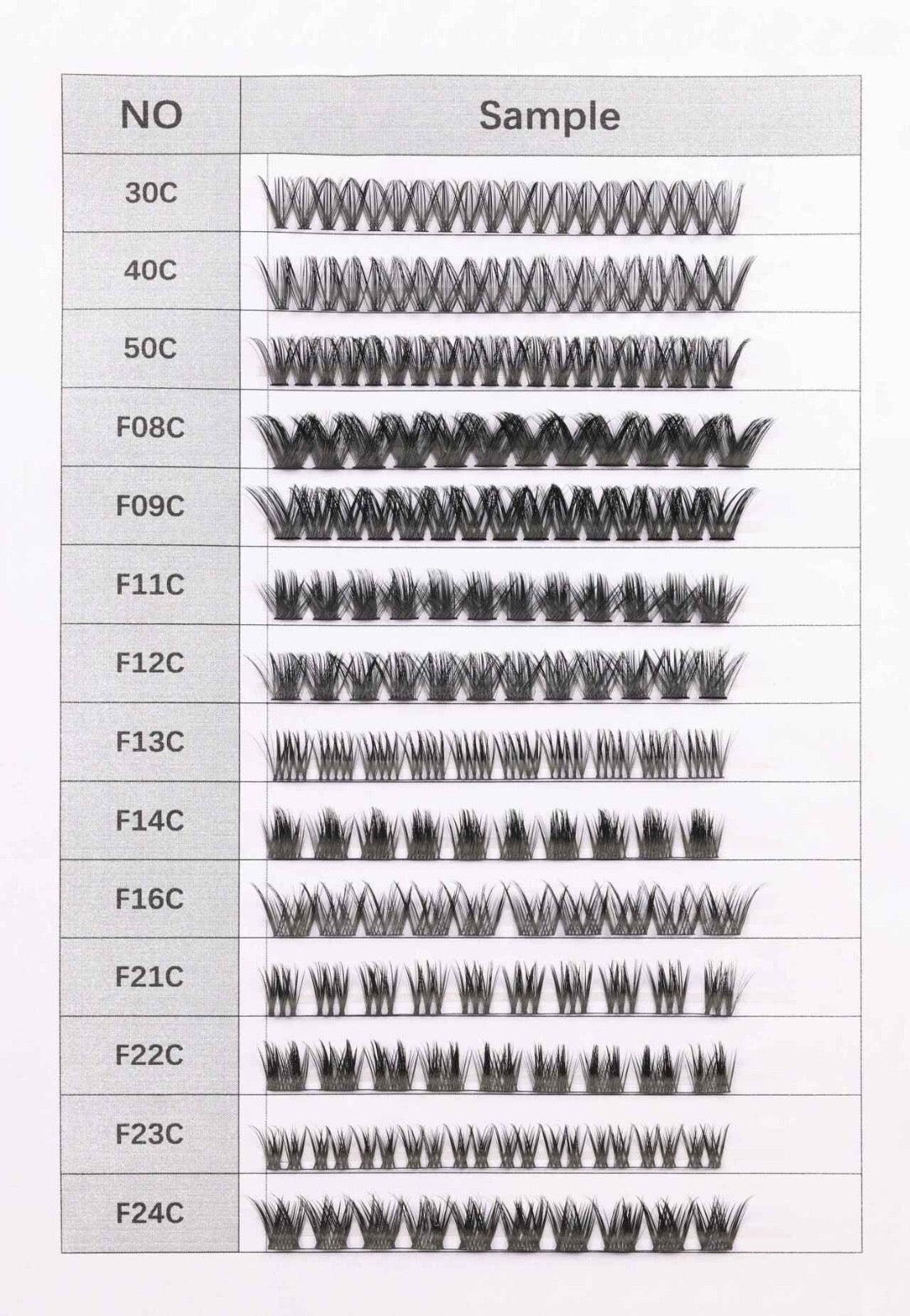Wholesale lash clusters