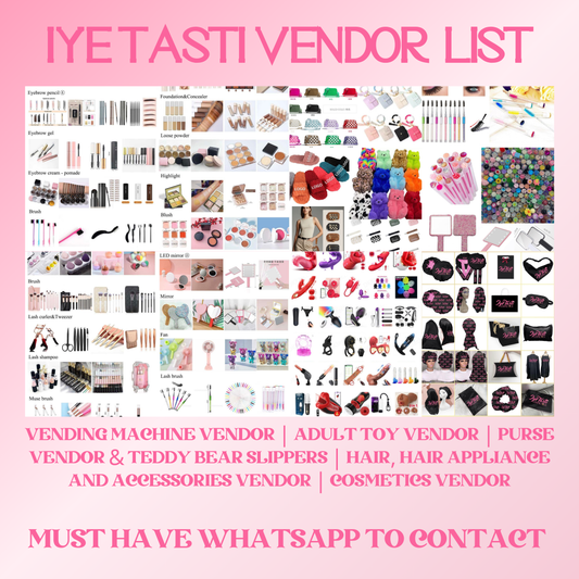 Exclusive Tasti Vendor List