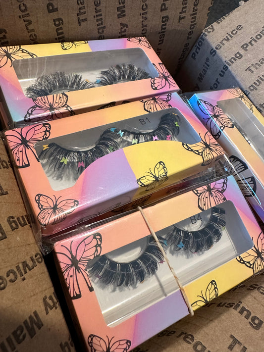 40 MIXED Butterfly lashes