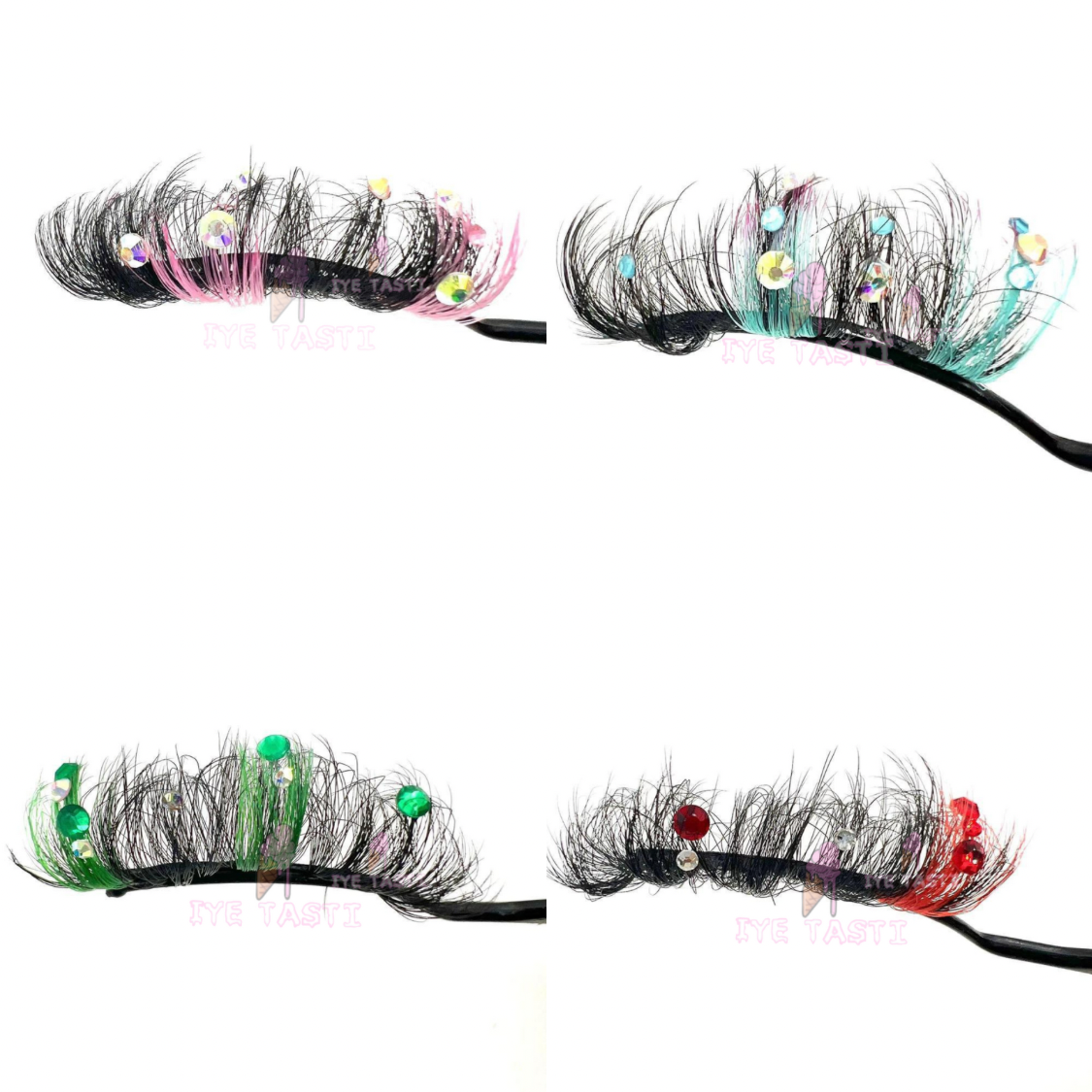Wholesale Rhinstone Color Lashes