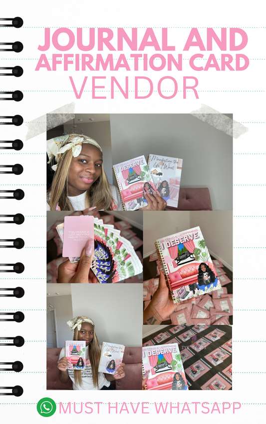 Journal & Affirmation Card Vendor